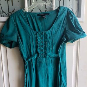 Teal Empire Waist Top